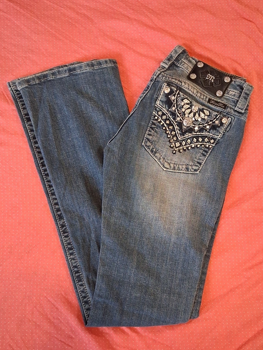 Y2K MissMe Boot Cut Jeans, Size 29